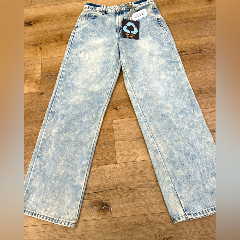 Indigo Rein Dad Jeans acid wash 27